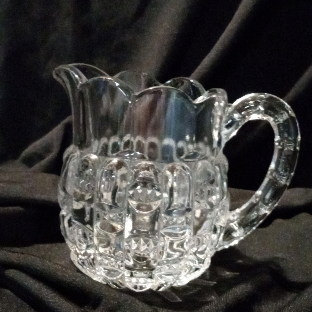 Higbee & Co. Clear Glass Creamer
